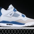 AIR JORDAN 4 RETRO MILITARY BLUE 2024 OFF-WHITEMILITARY BLUENEUTRAL GREY