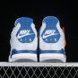 AIR JORDAN 4 RETRO MILITARY BLUE 2024 OFF-WHITEMILITARY BLUENEUTRAL GREY