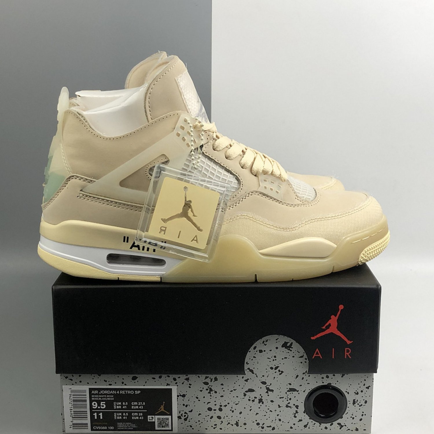 Jordan 4 Retro Off-White Sail (Women's) CV9388-100