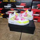 Jordan 4 Retro White Lemon Pink (GS)