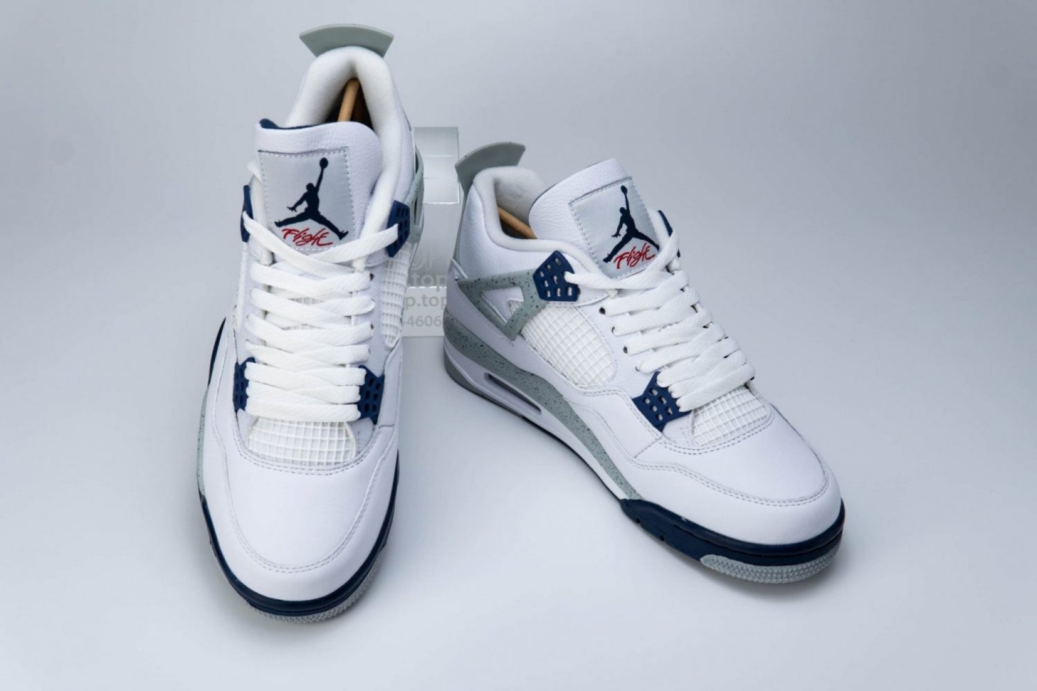 Jordan 4 White Midnight Navy