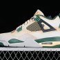 JORDAN AIR JORDAN 4 RETRO WHITEGREYGREENYELLOW