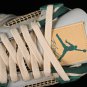 JORDAN AIR JORDAN 4 RETRO WHITEGREYGREENYELLOW