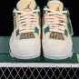 JORDAN AIR JORDAN 4 RETRO WHITEGREYGREENYELLOW