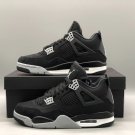 Nike Air Jordan 4 Black Canvas Sneaker