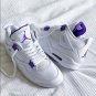 Nike Air Jordan 4 Court Purple-metallic Silver Sneaker