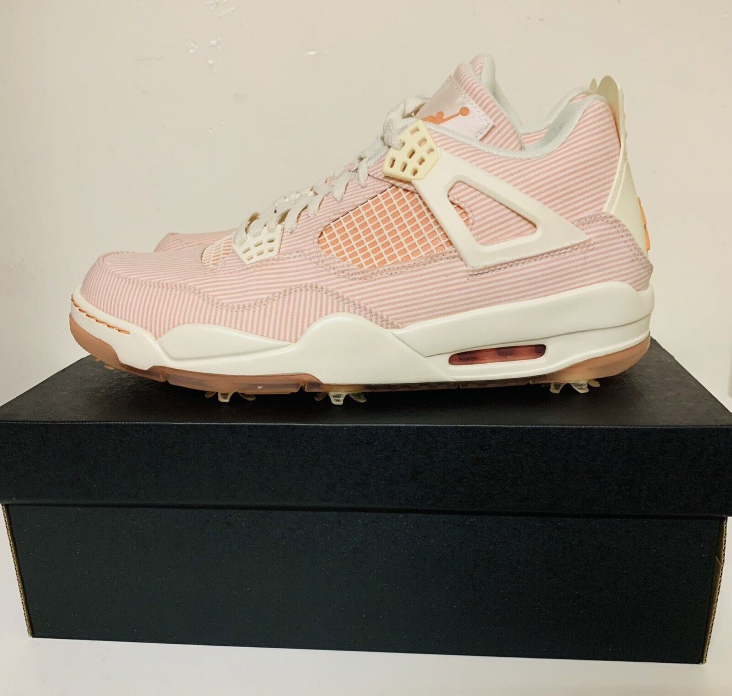 Nike Air Jordan 4 Golf NRG Seersucker Sail Apricot