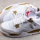 Nike Air Jordan 4 League White Earth Yellow Unisex Sneaker