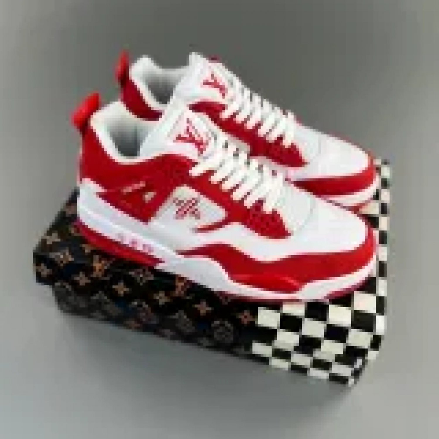 Nike Air Jordan 4 Monogram White Red