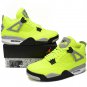 Nike Air Jordan 4 Plush Fluorescent Yellow x Tagz