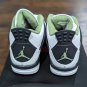 NIKE Air Jordan 4 Retro ' SEAFOAM ' Oil Green Dark Ash Grey