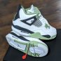 NIKE Air Jordan 4 Retro ' SEAFOAM ' Oil Green Dark Ash Grey