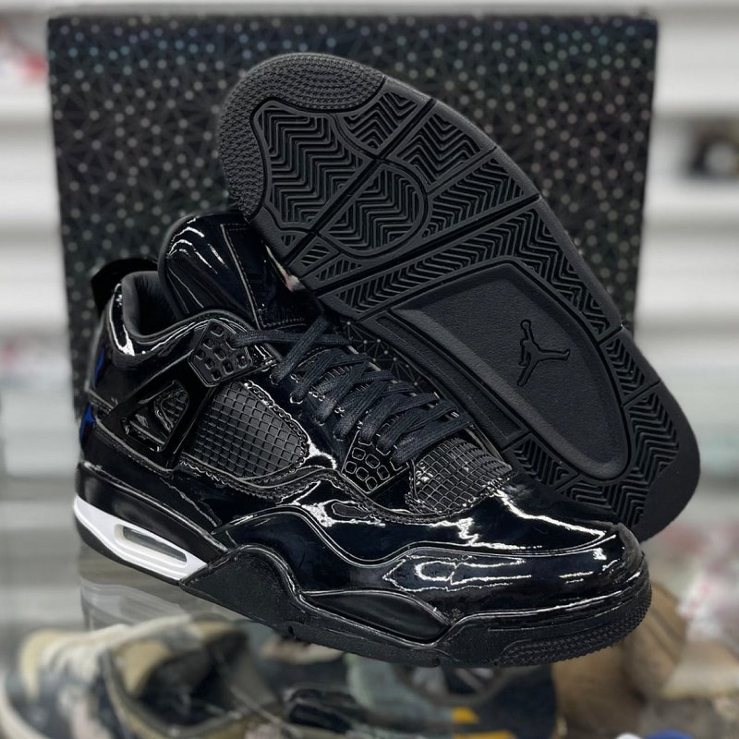 Nike Air Jordan 4 Retro &acirc;��11Lab4 Black&acirc;��