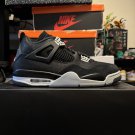 nike air jordan 4 retro black canvas_1