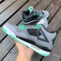 Nike Air Jordan 4 Retro Green Glow Grey Black