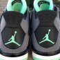 Nike Air Jordan 4 Retro Green Glow Grey Black
