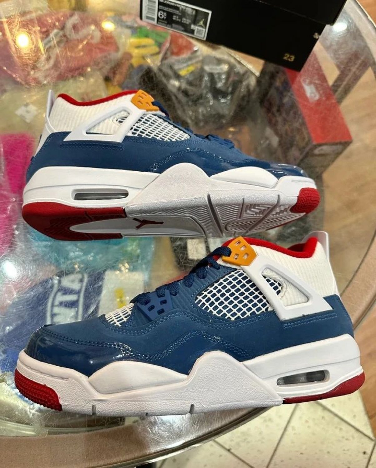 nike air jordan 4 retro gs messy room french blue