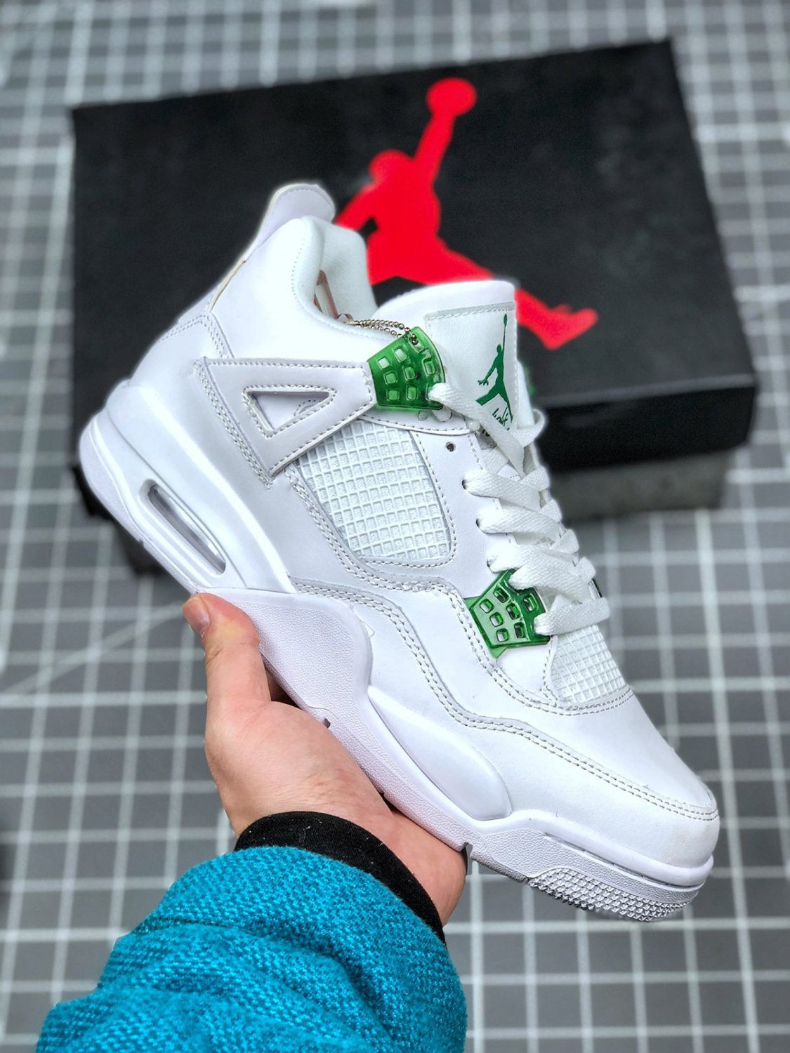nike air jordan 4 retro metallic green_1