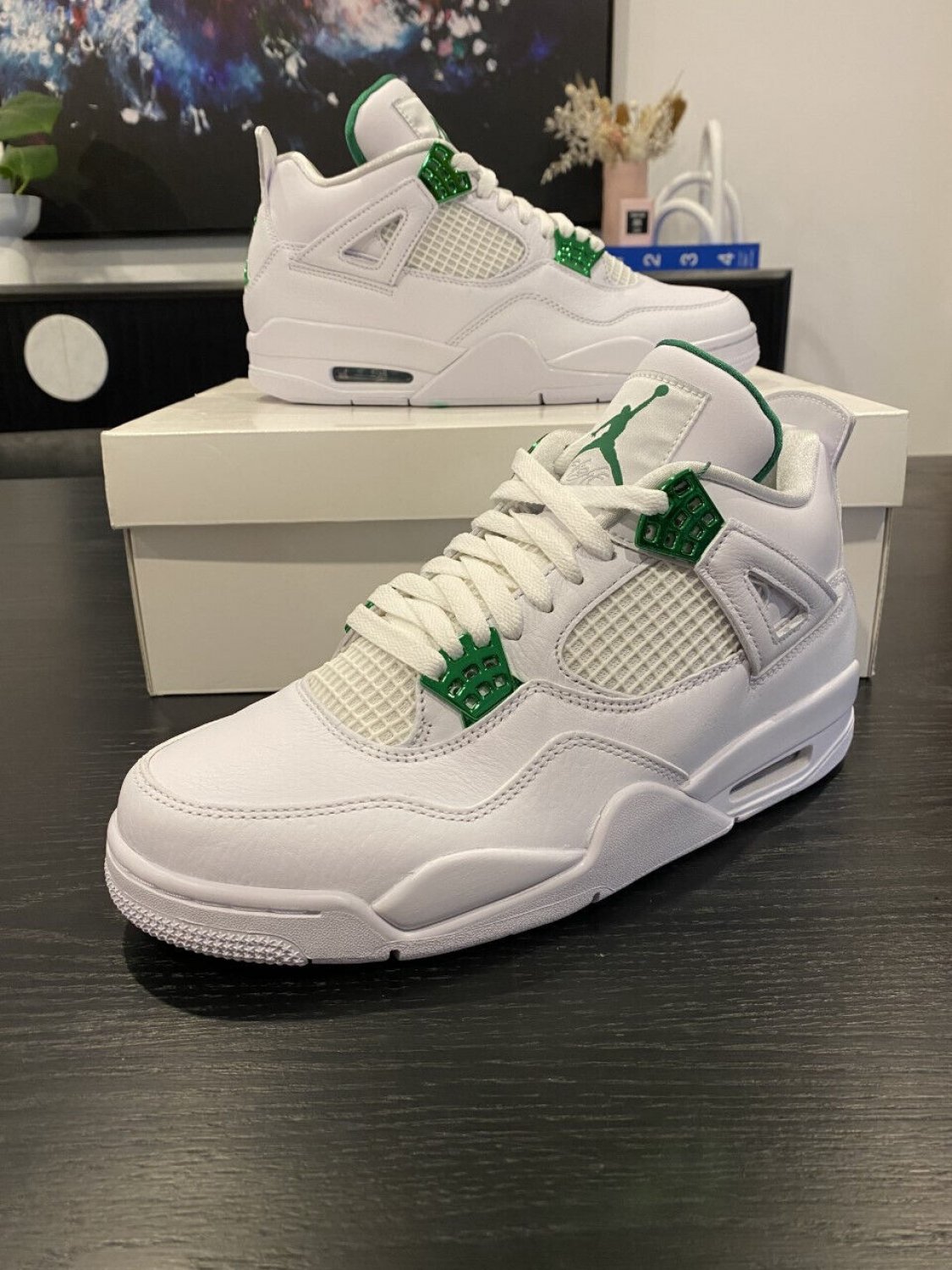 Nike Air Jordan 4 Retro Metallic Green&acirc;��