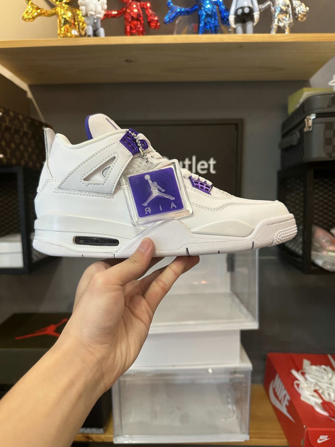 Nike Air Jordan 4 Retro Metallic Purple (GS)
