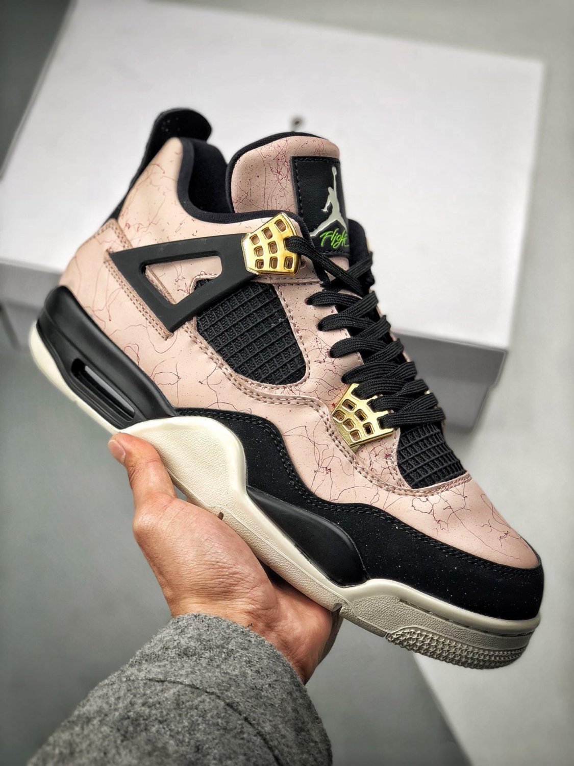 nike air jordan 4 retro silt red splatter
