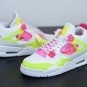 Nike Air Jordan 4 Retro White Lemon Pink