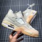 NIKE Air Jordan 4 Retro X Off White White Cream Sail