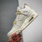 Nike Air Jordan 4 Sail - (Metallic GoldBlack)