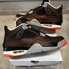 NIKE Air Jordan 4 SailBlack-Starfish-Light Smoke Grey