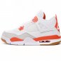 Nike Air Jordan 4 White Orange