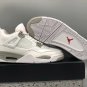 Nike Air Jordan 4 White Oreo White  tech Grey Sneaker