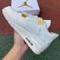 Nike Air Jordan 4 with Metallic Gold