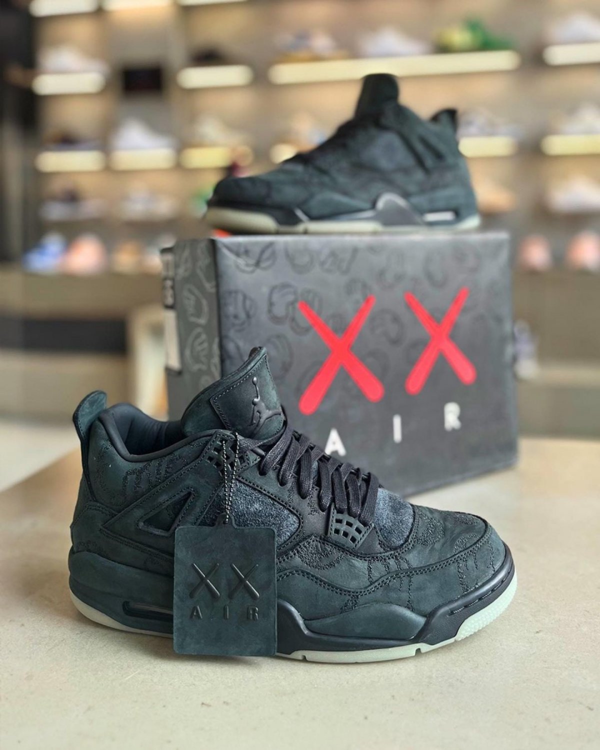 Nike Kaws x Air Jordan 4 Retro ' Black ' 2021