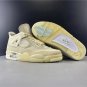 Off-white X Nike  Air Jordan 4 Retro Sail  muslin Sneaker