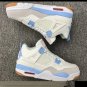 Sb X Nike Air Jordan 4 White Light Blue Sneaker