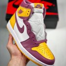 jordan 1 high og âbrotherhoodâ university goldlight bordeaux-white