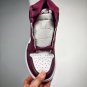 jordan 1 high og bordeauxwhite-metallic silver