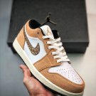 jordan 1 low ‘brown elephant’ hempmetallic gold-white-tan-black