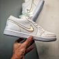 jordan 1 low &acirc;��iridescent glitter swooshes&acirc;�� white ice blue