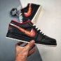 jordan 1 low âÂÂborn to flyâ blackwhite-fitness red fj7073-010
