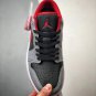 jordan 1 low black cement grey fire red 553558-060