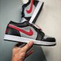 jordan 1 low black grey fire red dc0774-062