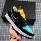 jordan 1 low black yellow turquoise