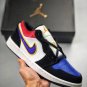 jordan 1 low blackcourt purple-university gold-bright crimson on