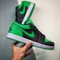 jordan 1 low blacklucky green-white 553558-065