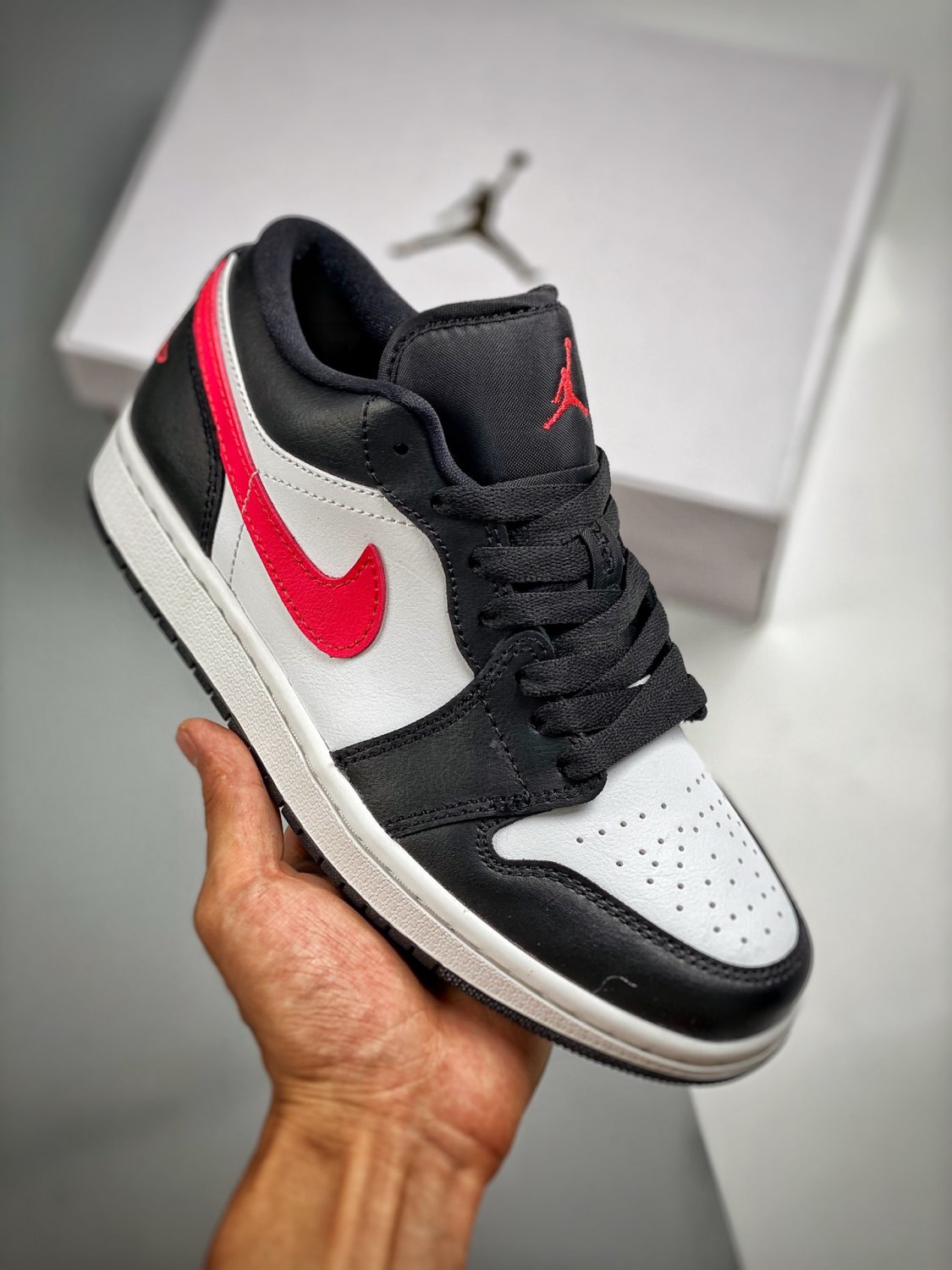 jordan 1 low blacksiren red-white dc0774-004
