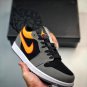 jordan 1 low blackvivid orange-light graphite fn7308-008