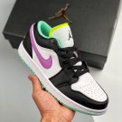 jordan 1 low gs whiteblack-green glow