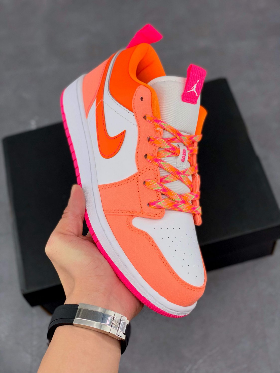 jordan 1 low utility gs pink white