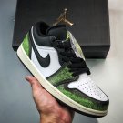 jordan 1 low wear-away black green dn3705-003